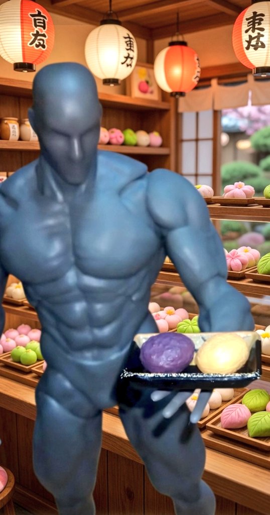 ametoyman's tweet image. #夜のフィギュア撮影会
テーマ【フリー】

おはぎは、もち米を蒸して軽くつぶしたものを、小豆のあんこで包んだ和菓子です。
秋のお彼岸に食べるものを一般的におはぎと呼び、春のお彼岸に食べる同じようなものはぼたもちと呼びます。

#オモ写　#toyphotography