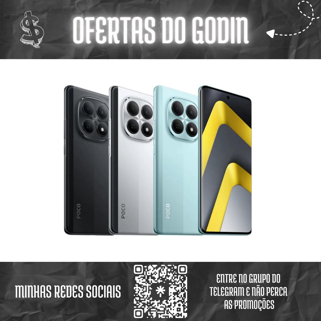 Fe_Godin's tweet image. OFERTA ♥ : Xiaomi Poco M8 5G NFC • 8GB RAM/256GB • 6.77" AMOLED • Snapdragon 6 Gen 3

💰 Preço: R$ 1.443,48 Avista no PIX
💳 Preço: Ou Até 12x R$ 130,75 S/ Juros
🔗 Link: s.shopee.com.br/10z6gvcEyl

🎯 Entre no meu Grupo: t.me/fegodinpromos

#poco #xiaomi #shopee #ofertas