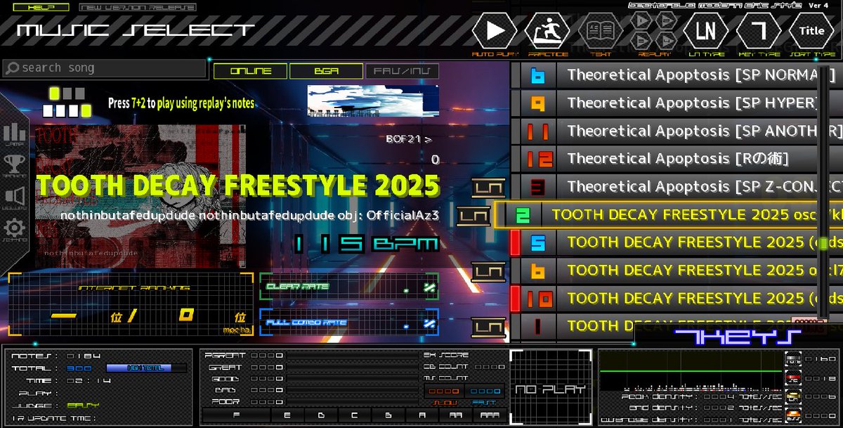 OfficialAz3_m's tweet photo. [Announcement]

I helped the GdbG team create a sabun SPB chart for  the following entries:

- TOOTH DECAY FREESTYLE 2025
- tears of reunion

You can download the additional patterns through the official GdbG BMS Package!
https://t.co/yDJzGJ0pu1

It's been a pleasure ^^
#GdbG https://t.co/psGCbC0UhN