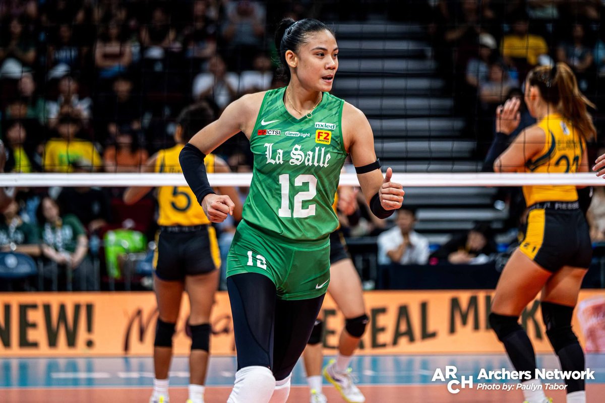 📊STATISTICS 🆚 🐶 NU
[5 sets]

🏹CANINO, Angel Anne 

15 points
15 attacks

➡️16 excellent receptions
🔴55.17% reception rate

➡️12 excellent digs
🟠52.17% dig success rate

TRIPLE-DOUBLE STATS, OFF GAME PA SIYA NITO! 💚🥹