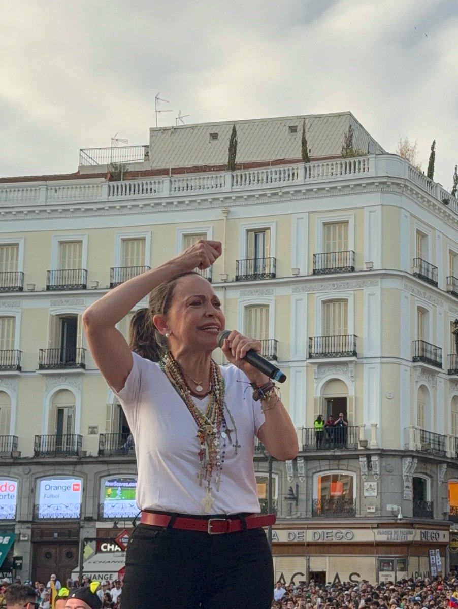 Ayer en Madrid se sintió la fuerza y la energía de los venezolanos junto a <a href="/MariaCorinaYA/">María Corina Machado</a> . 🇪🇸🇻🇪