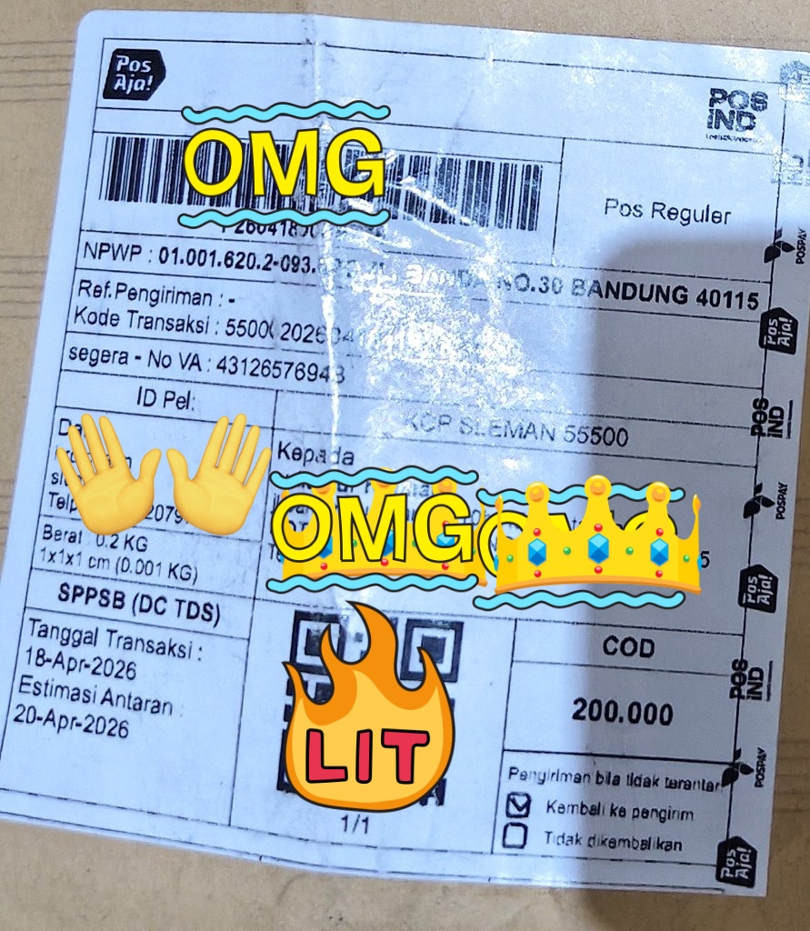 mynameisaul's tweet image. Kaget bngt #cod dokumen gk sampe 1kg tapi sampe 200k anjoyy nangisss 😭😭 @PosIndonesia