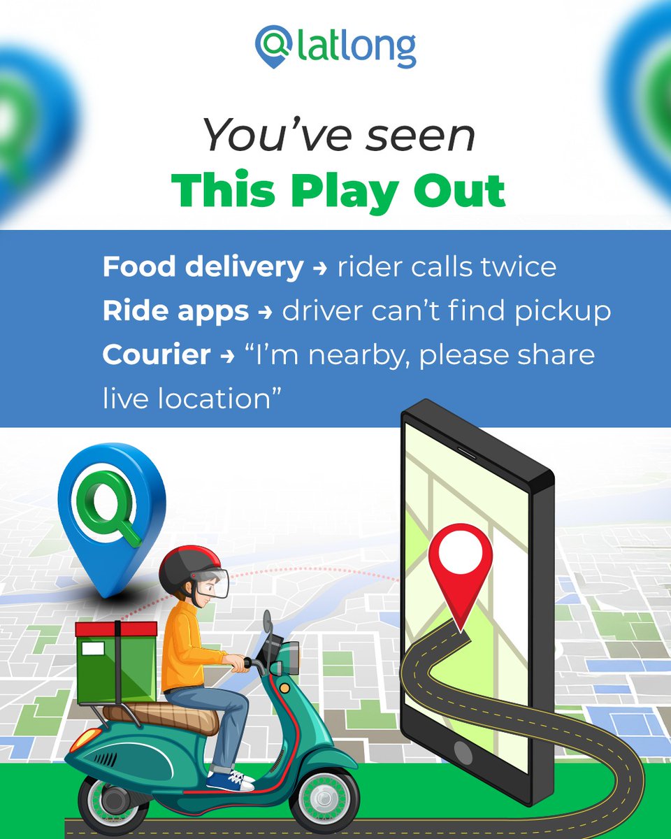 latlong_ai's tweet image. IIn India, an address is rarely just an address. It’s a landmark or a "left after the tea stall". Traditional maps are clear for people but confusing for systems.

#latlong #logistics #indiatech #navigation #hyperlocal