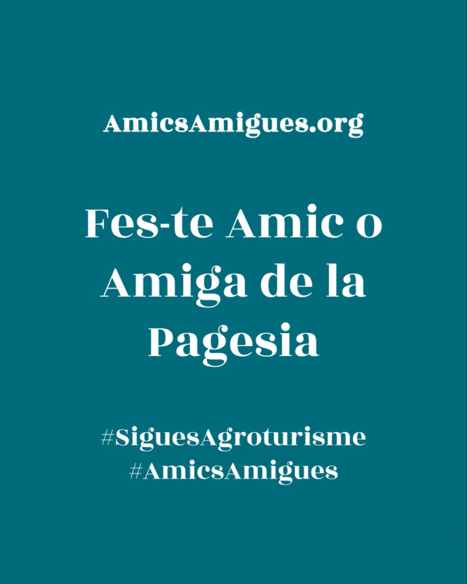Amics Amigues de la Pagesia / Agroturisme tweet media