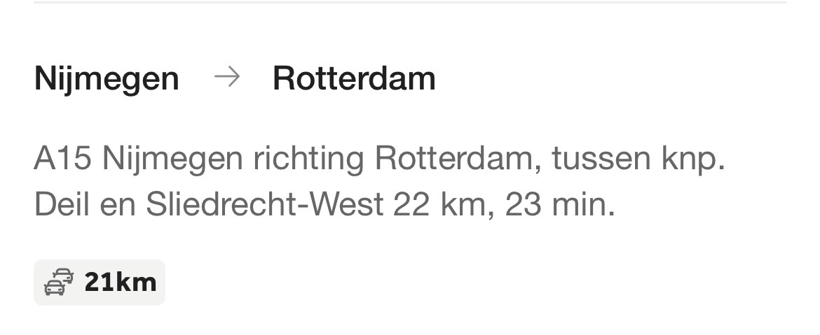 demo_creatie's tweet image. 22km aan #NEC #necNijmegen bussen en auto’s in de #file op de #A15 richting de #Kuip

#bekerfinale #aznec