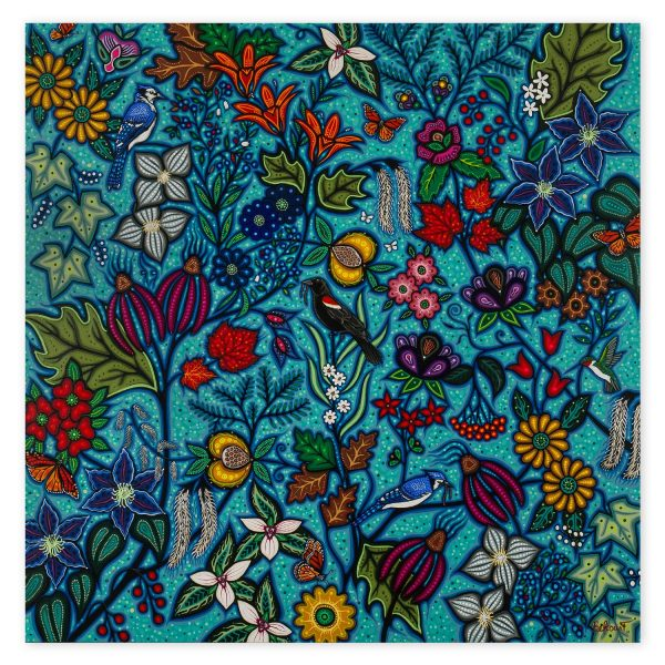 Pickaxe84199830's tweet image. #VisualArt #wildlife 
Christi Belcourt, b. 1966 - Canada
Reverence for Life
Giclée style print on paper