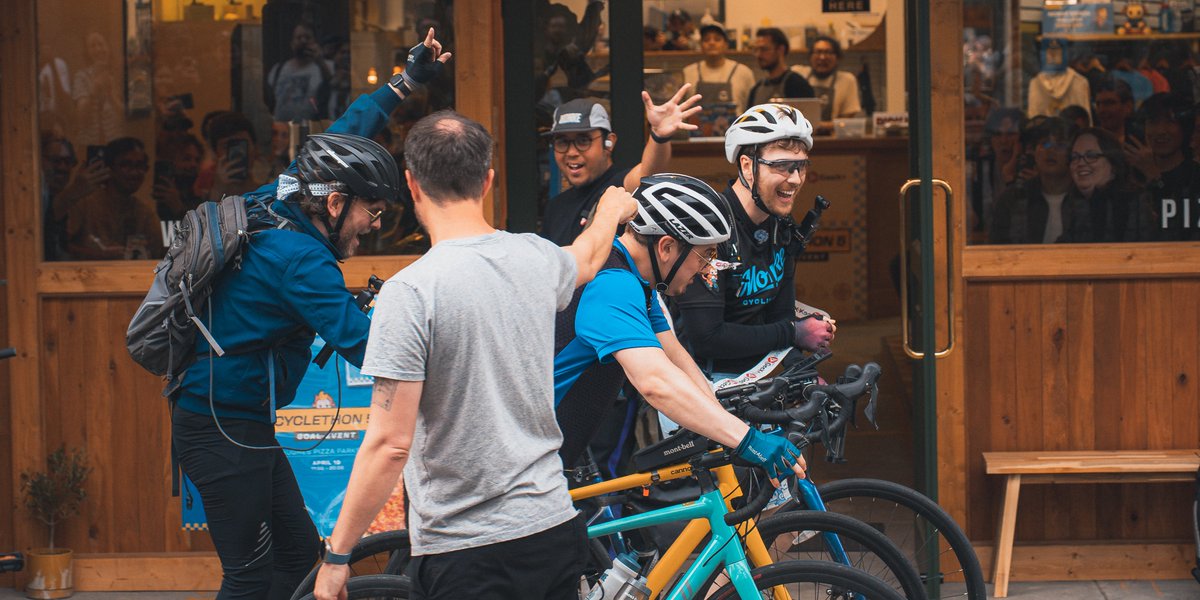 PinosukeYT's tweet photo. Congratulations on breaking yet another year of cyclethon record! 1.4 million dollars raised for @immunedeficienC! 

All thanks to THESE LEGENDS @CDawgVA, @AbroadInJapan, @ironmouse, @premier_two, @_paulballard, @nabiruworks, @geexplus! https://t.co/gqm7A2dGFN