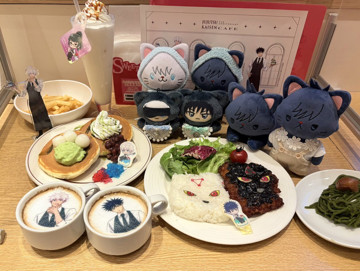 usprsjjj's tweet photo. やっとスイパラいってきた！✨スイーツセットやめてごふしメニューにした🩵💚
コースターはちゃんと一周してめぐ2枚来てくれてたし全部引き良すぎて、逆にこわかったありがとうございます😳 https://t.co/crW8O5TojE
