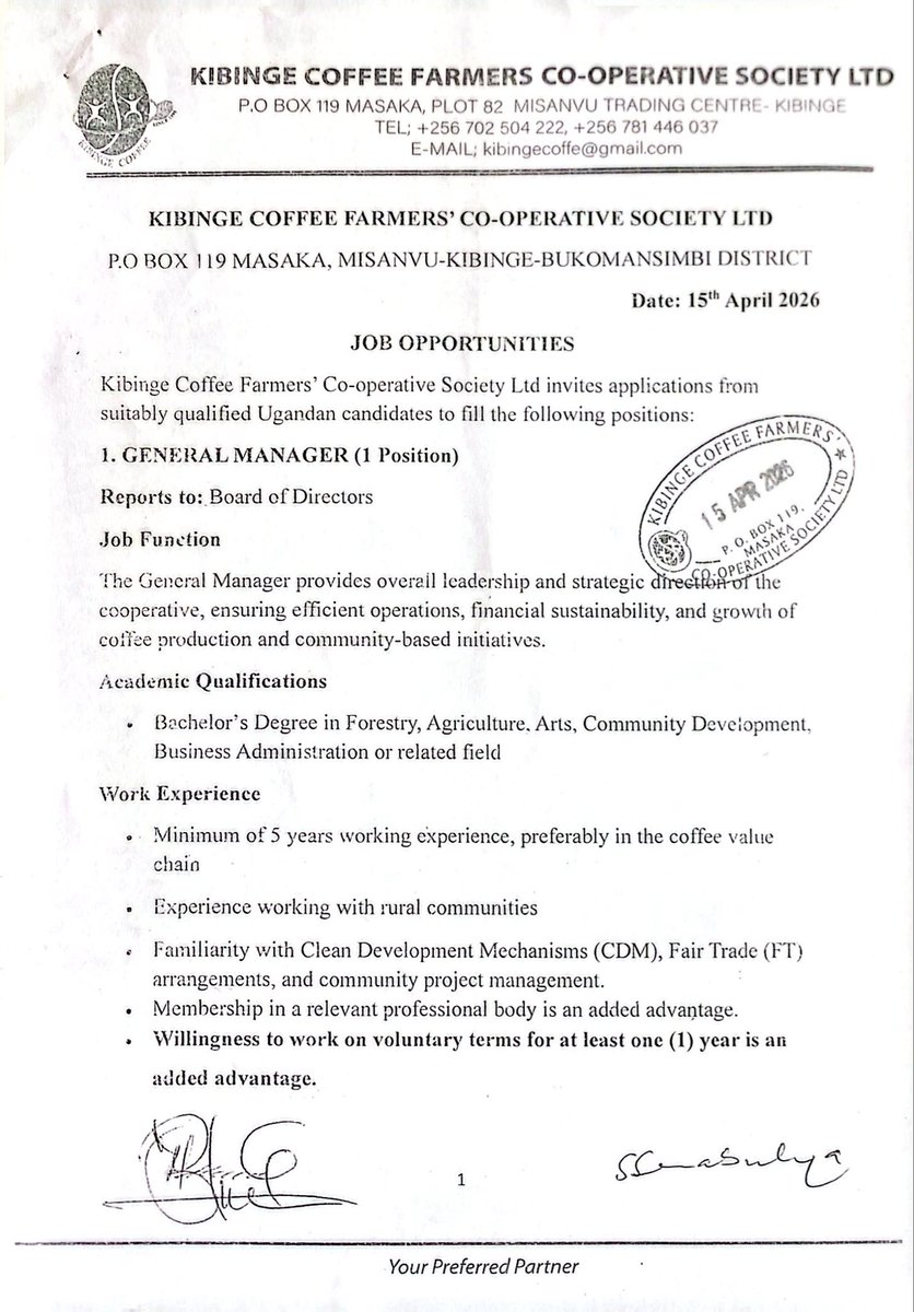 Kibinge Coffee Farmers' Co-operative Society tweet media