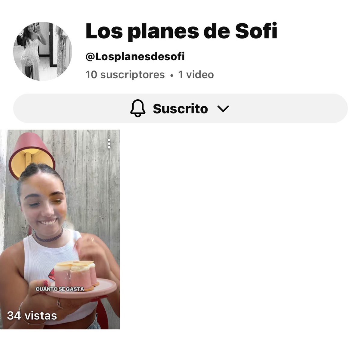 Los invito a sumarse al nuevo proyecto de mi hija Sofía en su canal de YouTube 

youtube.com/@Losplanesdeso…