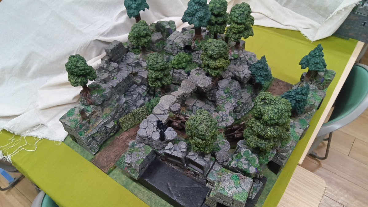 miyakami_00's tweet image. ↑これをこねこねすると
↓これが組める。
(°ω°)b #dwarvenforge magic
#dnd #テレイン