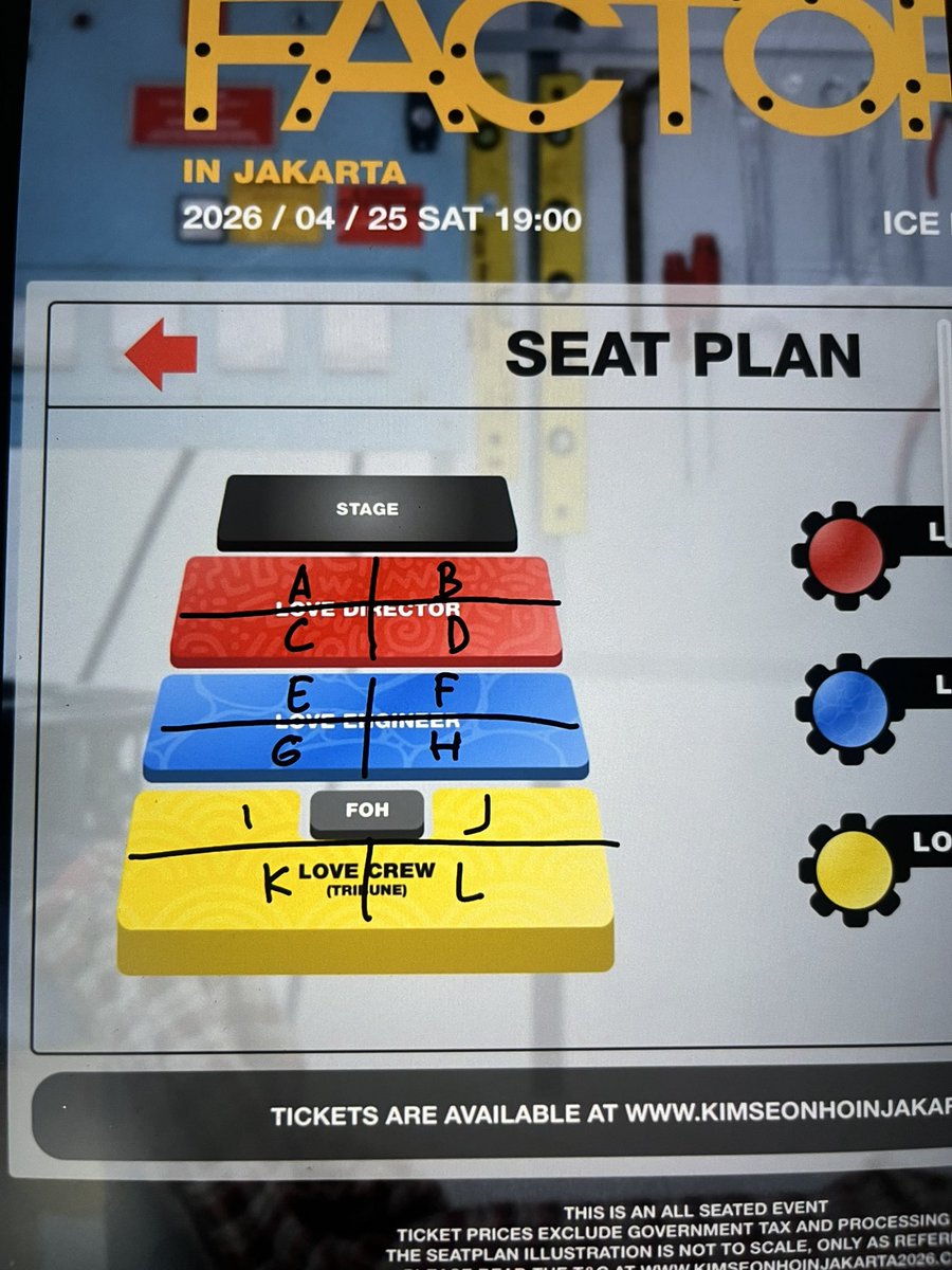 jirounoodle's tweet photo. tebakan doang, gini ga sih seatplan nya fanmeet seonho?
so far td baru lihat sn block A B C D (love director)
sama block J (love crew)

ada yang dapat block lain ga? https://t.co/Q1Jo1dTTCS