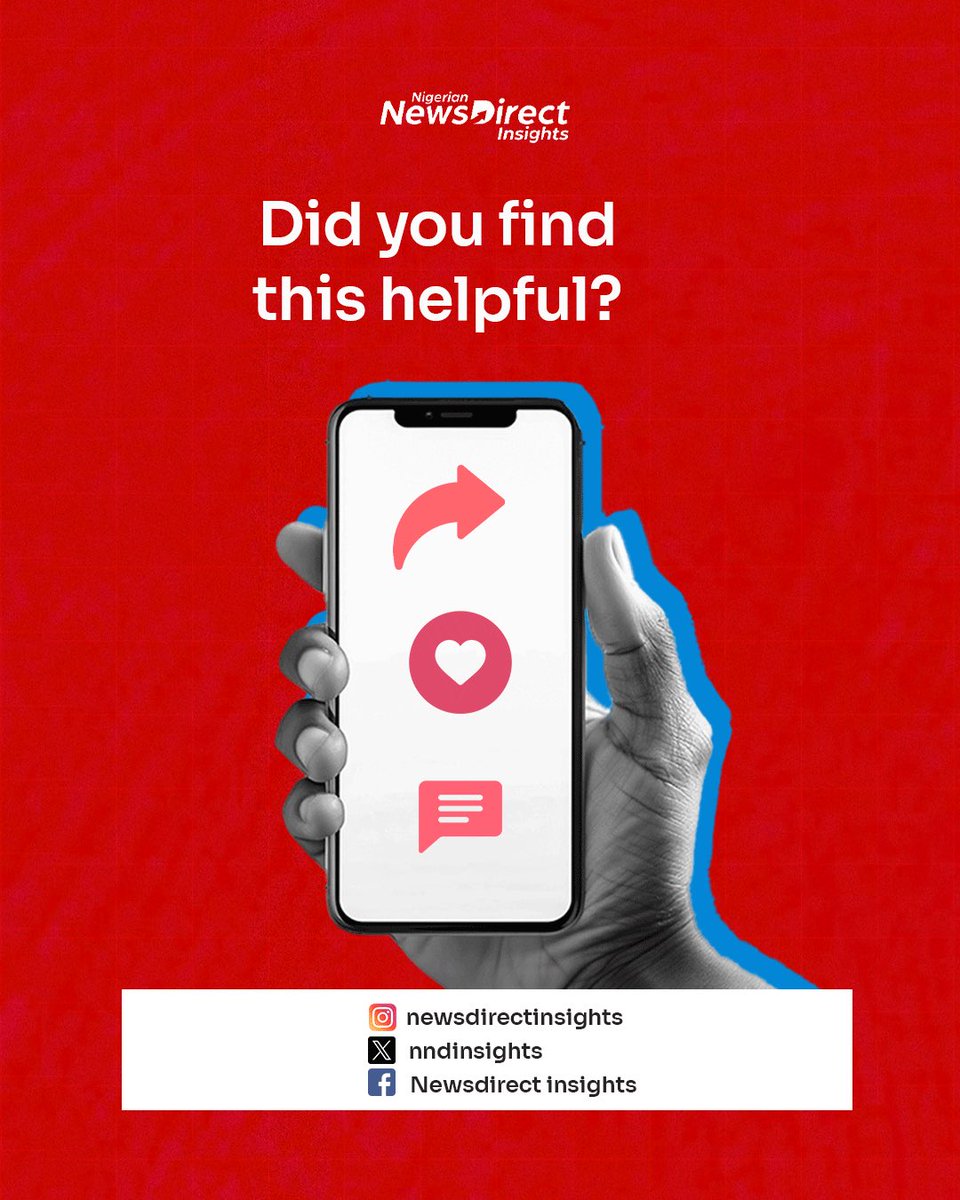 nndinsights's tweet image. Follow us now for more verified updates.

#nigeriannewsdirect #newsdirectinsights #explorepage #youth #workers #nigerians