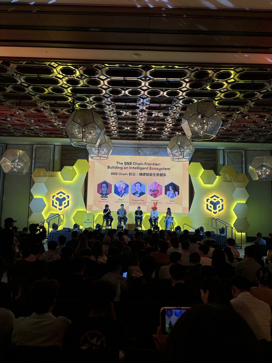 AI Agents are changing the game. 

Our BD Chef Leo (<a href="/DYOR_WAGMI/">Chef Leo | Pancakeswap</a>) joined the main stage for a live panel discussion, sharing the inside scoop on Building an Intelligent Ecosystem with <a href="/BNBCHAIN/">BNB Chain</a> and AI Agents. 

PancakeSwap AI-powered skills are live 👉 pancakeswap.ai 🤖