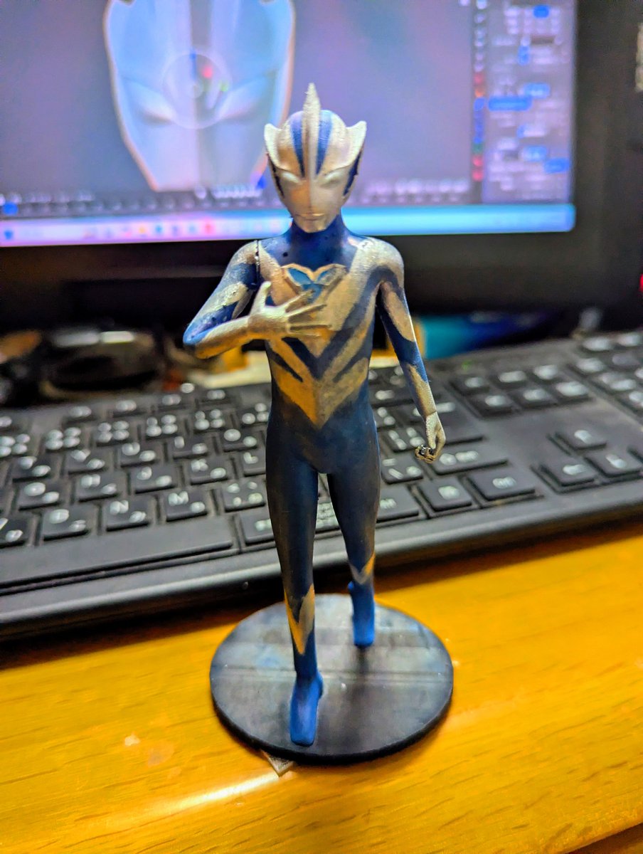 minto49008711's tweet image. ウルトラマンテオを作りました。
＃ウルトラマン
#テオ
#3DModel