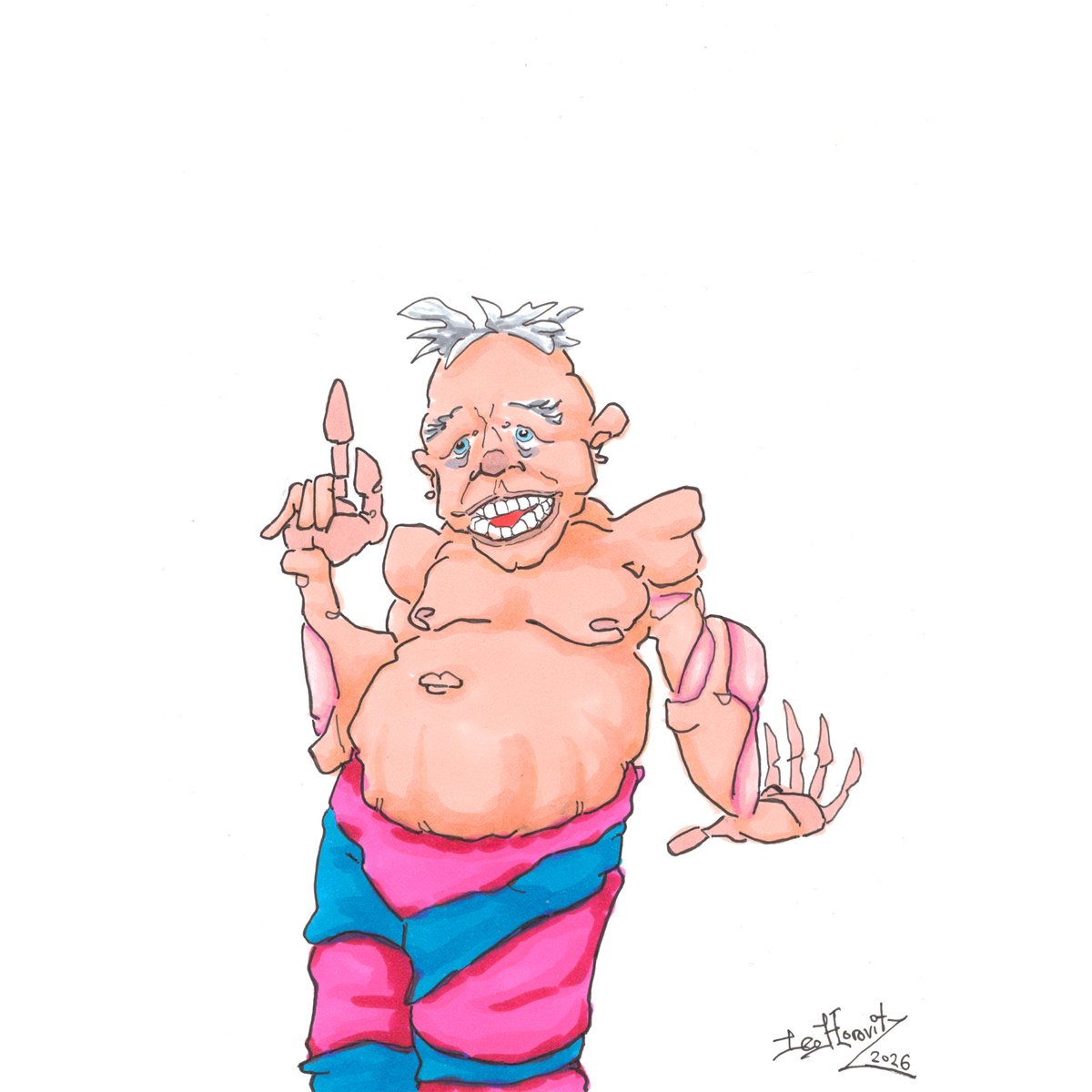 Lehooo's tweet image. Title: "But My Latest Idea is Even Greater than the Pants"

Please wait for the Kickstarter to launch

#characterdesign #comicbookstyle #copicmarkers