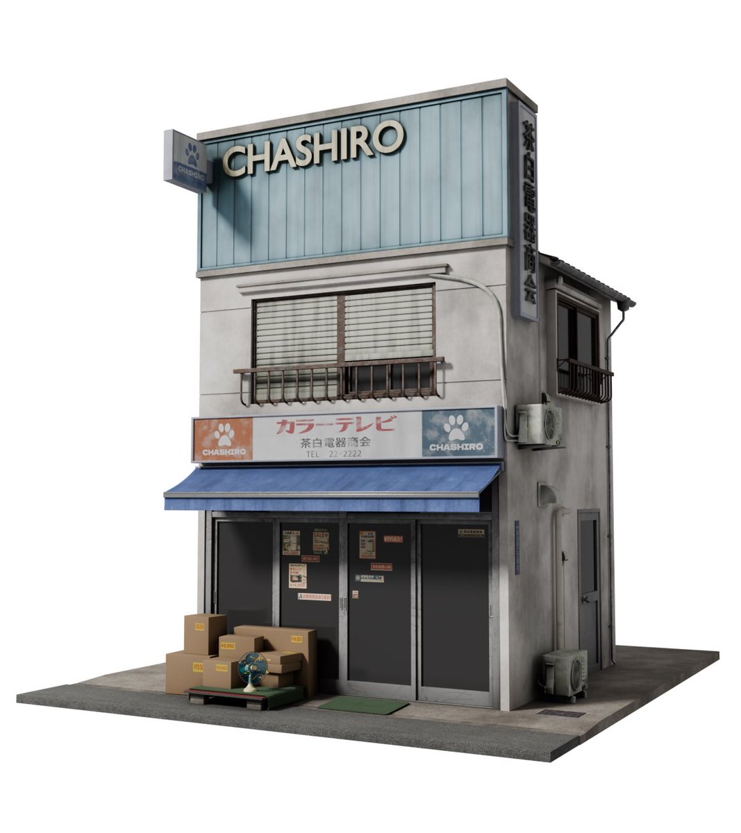 chashiro_3dcg's tweet image. ソリッド → 完成
#blender #b3d #3DCG