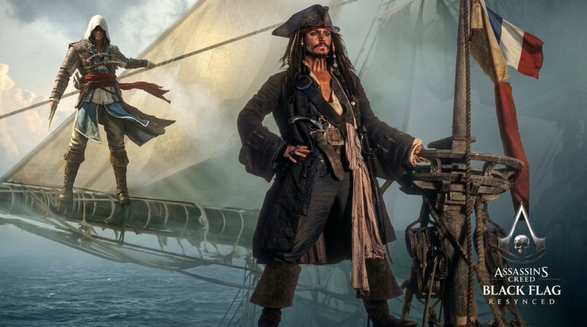 Laurent28950038's tweet image. 🟦Si Ubisoft prévoit des collaborations pour AC Black Flag Resynced, ils devraient envisager une collab avec Pirates des Caraïbes.🏴‍☠️

🔵Imaginez Edward Kenway naviguant sur le Jackdaw aux côtés du Black Pearl de Jack Sparrow👀

#AssassinsCreedBlackFlagResynced #Ubisoft
