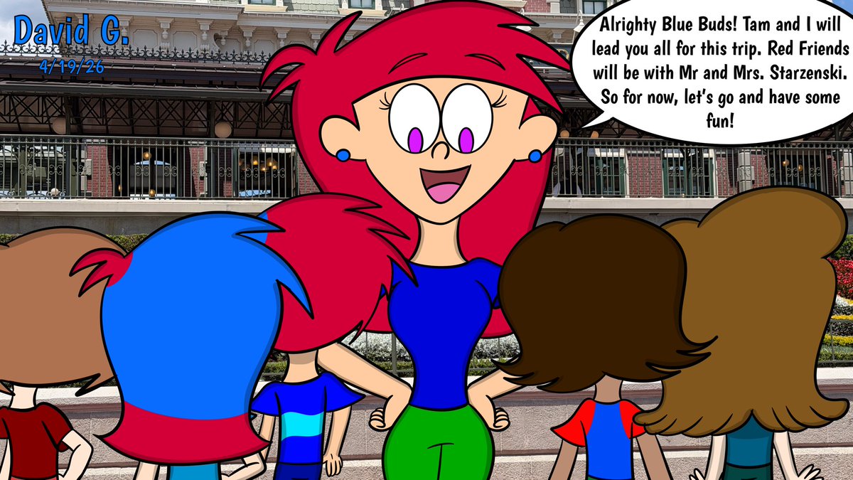 SparkCartoons's tweet image. Starting at Magic Kingdom

With the two groups formed, May gathers the Blue Buds about the situation during the vacation. At least the two groups will get together for some food and fireworks.
#SimonAndPals #MagicKingdom #Gathering #SplitIntoTwoGroups #BlueLightningDoodles