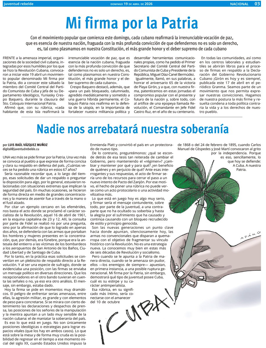 dedete's tweet photo. ¡Nadie nos arrebatará nuestra soberanía!
https://t.co/81IujwtbUX https://t.co/uPOWml4Cdj