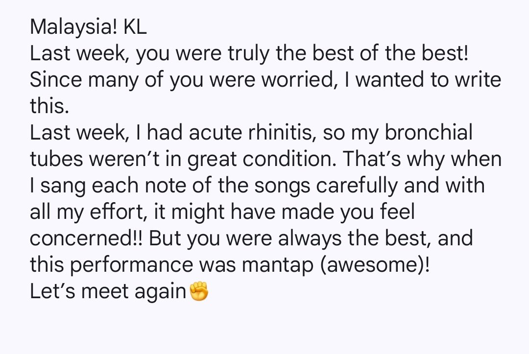 cnblue_malaysia's tweet photo. Jung Yong Hwa nim @JYHeffect weverse update worrying about Malaysian Boices 💙🌷 thanks for clarifying for us. https://t.co/5O0s3GCpWM