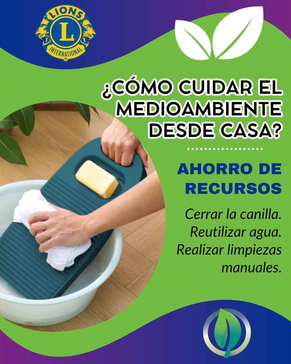 LeonesDistritO3's tweet photo. 🌱 ¿Sabías que pequeños cambios pueden generar un gran impacto en el ambiente sin movernos de casa?
#ClubesdeLeones #LeonismoArgentinoenAcción #NosotrosServimos
#CuidadoDelAmbiente #ConsumoResponsable #Sustentabilidad #TipsSustentables #SemanaDeServicio https://t.co/xD7o7D2foa