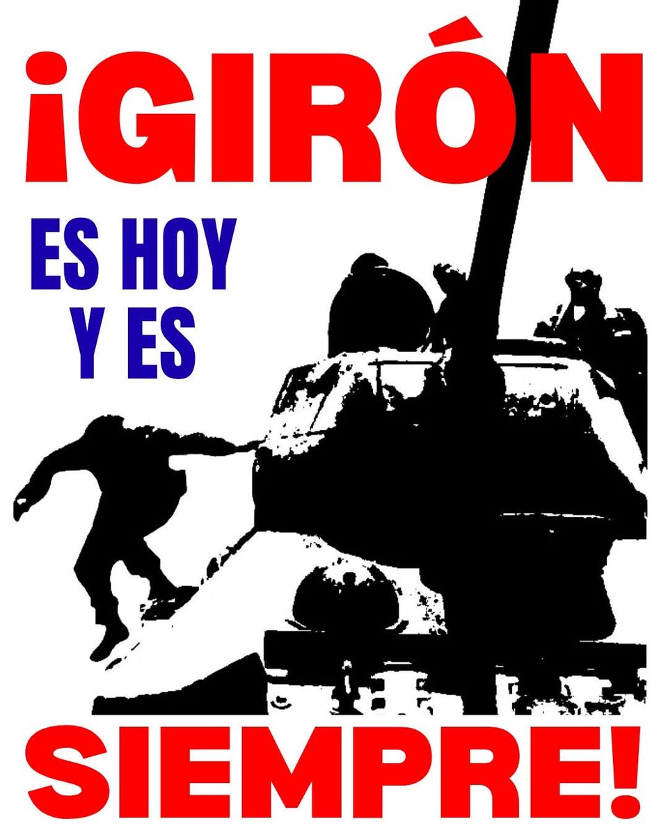 Al imperio le decimos #RememberGiron por aquí no pasarán. #GirónEsHoy #MatancerosEnVictoria <a href="/radio26cu/">Radio 26</a> <a href="/RadioRelojCuba/">Radio Reloj, Cuba</a> <a href="/radio_cubana/">Radio Cubana</a> <a href="/IcsCuba/">Instituto de Información y Comunicación Social</a> <a href="/mariofsabines/">Mario Sabines Lorenzo</a> <a href="/CaridadPoey/">Marieta Poey Caridad</a> @enercitocentral <a href="/YaneisyFuentMtz/">Yaneisy Fuentes</a> <a href="/GonzalezIm14606/">Antonio Víctor González imbert</a> <a href="/CteGuiteras/">Cte Antonio Guiteras</a> <a href="/ECASAVaradero/">Aeropuerto Internacional Juan Gualberto Gomez</a> <a href="/anisleyfuentes1/">Anisley Fuentes Crespo</a> <a href="/yuni1792/">YuniCuba</a>