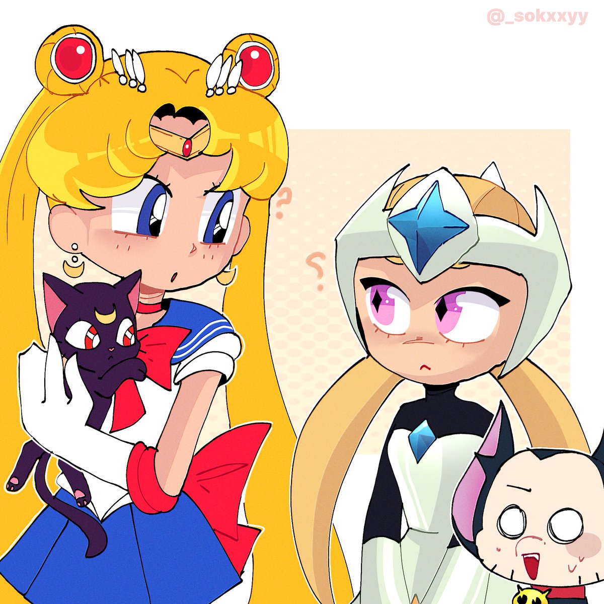 LeeSokxxy's tweet image. When I saw her, she reminded me of Sailor Moon

#starrnova #kit #sailoormoon #art #brawlstarsfanart