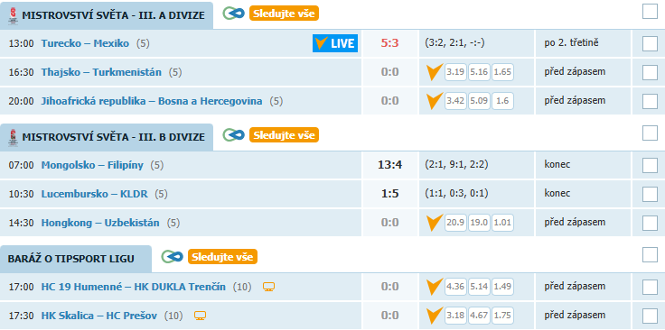 Onlajny_com's tweet image. 🏒 MS | I dnes u nás můžete sledovat přenosy z jednotlivých zápasů nižších divizí hokejového MS. 🔥 Všechny najdete zde. ⤵️

👉 onlajny.com/hokej?date=202…

#onlajny_com #hockey #wc #ms #hokej