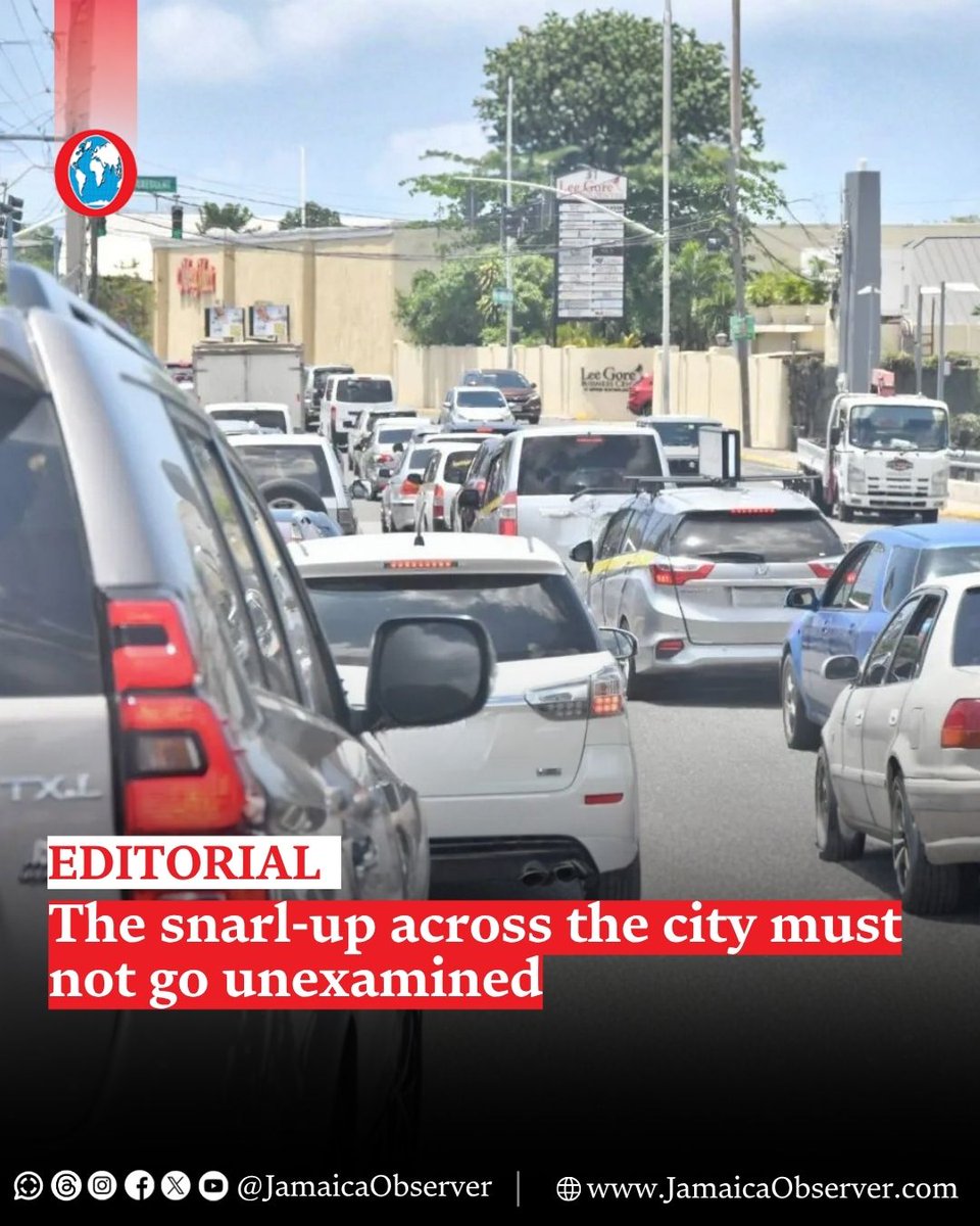 JamaicaObserver's tweet image. It must not go without acknowledgement and review the gridlock that occurred across much of the Corporate Area last Friday afternoon into the evening.

For those spared knowledge of the horrid experience, during much of that time hundreds of motor vehicles were lined up across