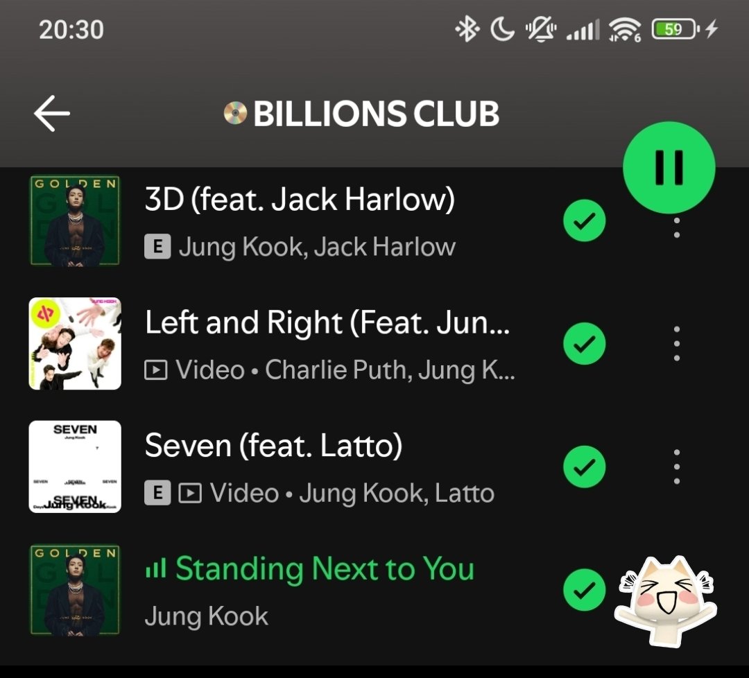 LidiaTan75's tweet image. (Part 2)🎉
👋 Hi, I'm Listening 🎧 #3D, #LeftAndRight, #SEVEN and #StandingNextToYou by #JUNGKOOK from "BILLIONS CLUB" on Spotify! 👑📀🐰🎶 💞

🔗 open.spotify.com/track/6xGr4tVz…

PLEASE KEEP SUPPORTING JUNGKOOK'S MUSIC 🎶 🫶 
#JUNGKOOK #정국 🔥