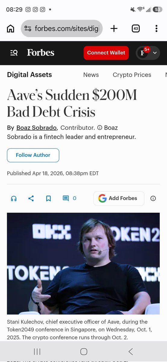 rodaskarov's tweet photo. #Aave, largest #DeFi platform, sees ~$5B in outflows (≈25% of AUM) following a ~$290M exploit

Aave, the biggest DeFi platform accounting for 25% of the $100B of value locked in DeFi, saw its TVL tumble from $25B to $20B in a few hours as one of its...

https://t.co/Ndc8K7NyIG https://t.co/ZSXCYVijVY