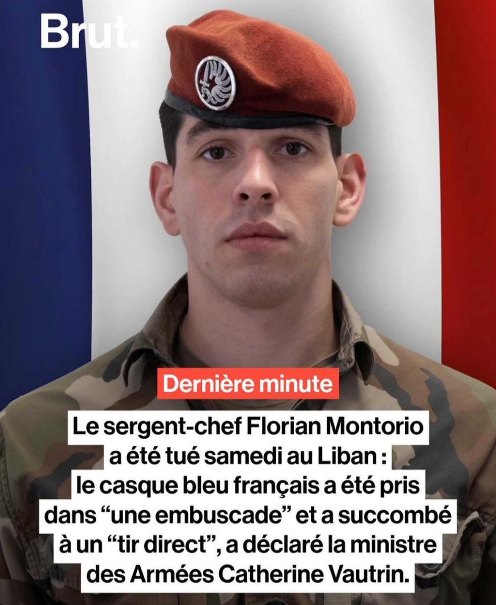 somospueblo_es's tweet image. El casco azul francés Florian Montorio de origen español, murió por ataque de Israel.

Que un Estado ataque a fuerzas de la #ONU sin consecuencias revela que el orden internacional es una ficción que se aplica selectivamente según los intereses de Washington.
