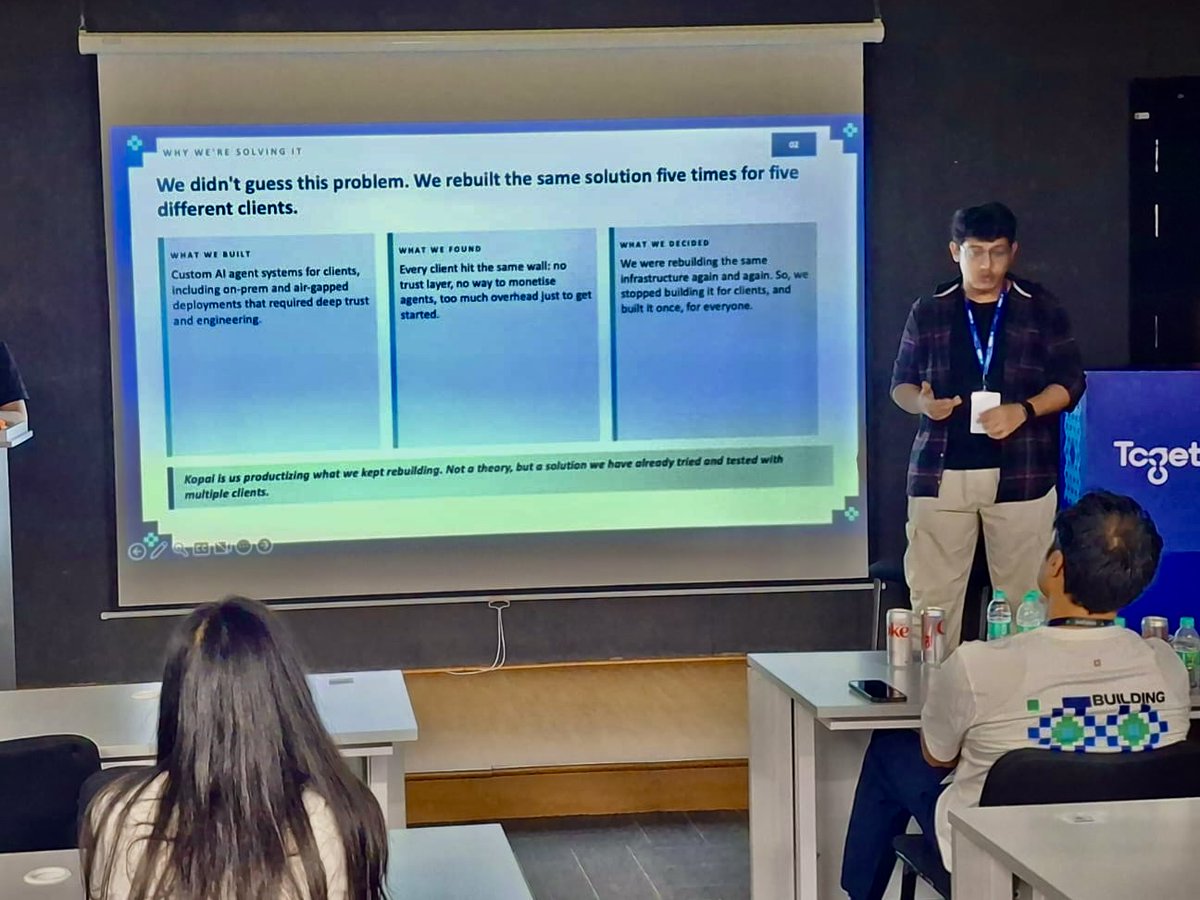 36 hours. Countless iterations. More Red Bull than I'd like to admit.

Top 20 at #VibeCon India out of 20,000+ applicants. Didn't win. But walked out more convicted than ever.