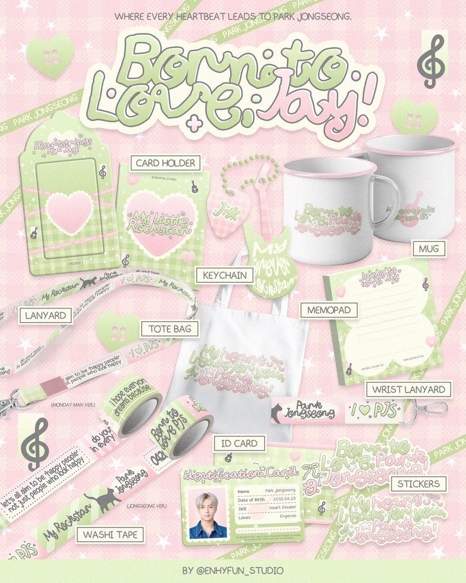 ₊˚.✩ 𝗕𝗼𝗿𝗻 𝘁𝗼 𝗟𝗼𝘃𝗲, 𝗝𝗮𝘆 🎸₊ ⊹ 
𝙚𝙫𝙚𝙧𝙮 𝙝𝙚𝙖𝙧𝙩𝙗𝙚𝙖𝙩 𝙡𝙚𝙖𝙙𝙨 𝙩𝙤 𝙋𝙖𝙧𝙠 𝙅𝙤𝙣𝙜𝙨𝙚𝙤𝙣𝙜 ♥︎

order form: bit.ly/jaypril_2026

⊹ order period: 04/19 - 5/12
⊹ open ww .ᐟ GO is welcome 

#제이 #ENHYPEN_JAY  #ジェイ #박종성 #엔하이픈_제이