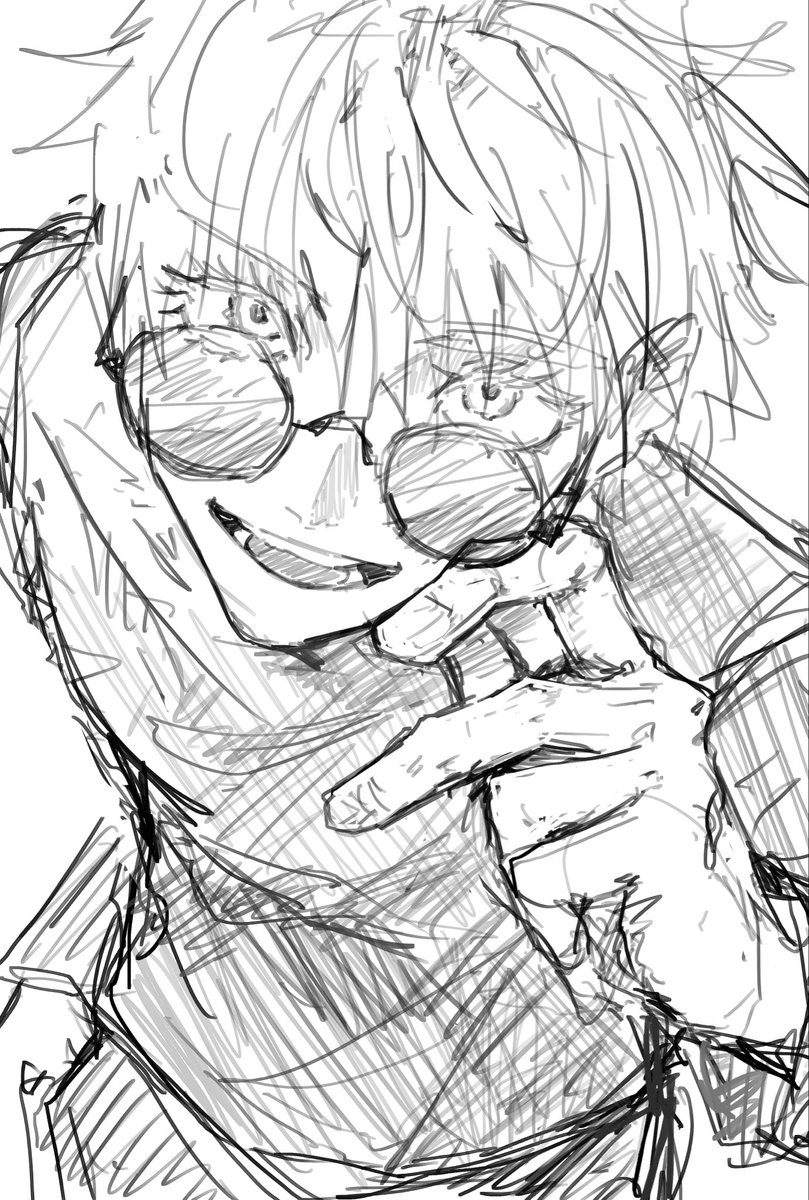 久々に五条描いてた