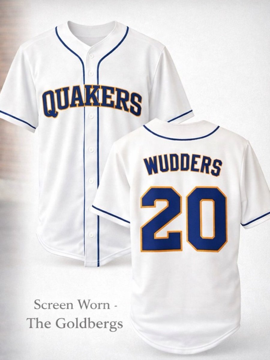 RusticTrove's tweet photo. Goldbergs TV Show Quakers Jersey Screen Worn https://t.co/Lhn0PgYOcL #thegoldbergs #goldbergs #tvwardrobe #tvprops #hollywoodmemorabilia #filmwardrobe #collectibles #tvcollectibles #propcollector #vintagevibes #80stvibes #fanmerch #rarefind #collectoritem #nostalgia #popculture https://t.co/AfcV8ICYIj