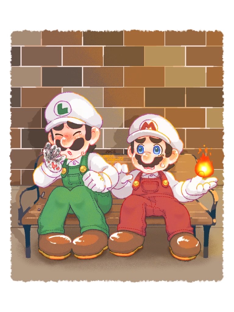 ムビの🟩、🟥さんに色んなアイテムの使いかた教わってたら可愛いな…という絵