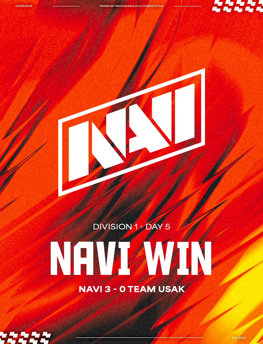 OverDrive_TM's tweet image. 🏆Incredible win for @natusvincere 

#OverDriveGrandLeague #TrackMania #Winners

📺 twitch.tv/overdrive_tm