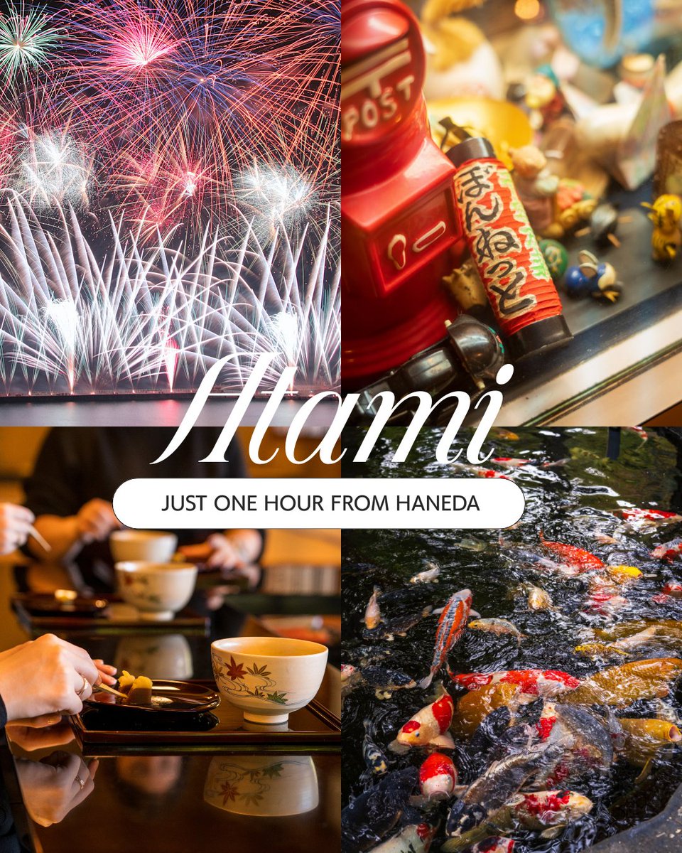 visitatami's tweet photo. Just 1 hour from Tokyo 🚄
A seaside hot spring getaway — Atami ♨️

The first Atami Fireworks Festival of 2026 lights up the night on April 26 (Sun) 🎆✨

#Atami #JapanTravel #Fireworks #HotSprings https://t.co/4OEZmYg7Rn