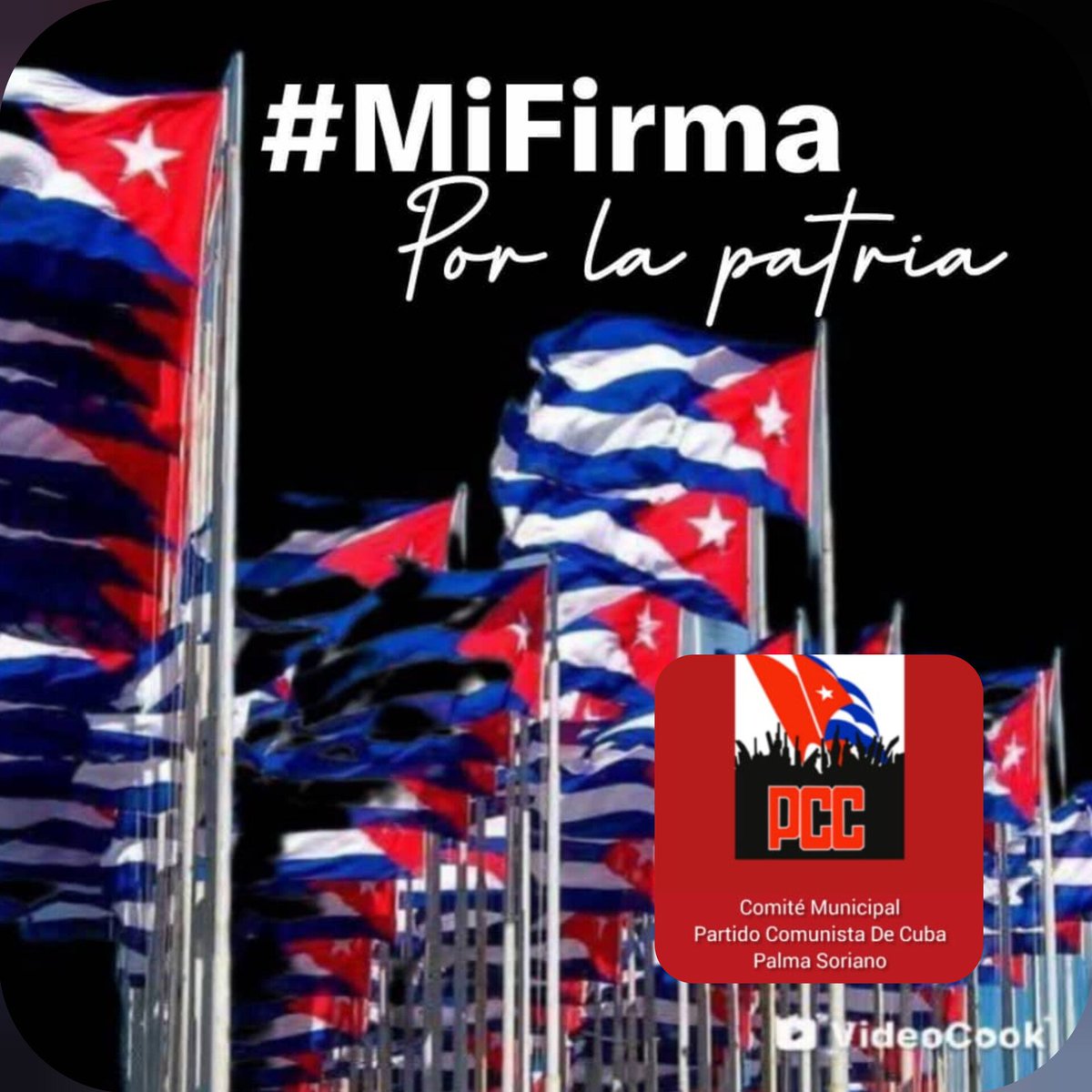 ✍️#MiFirmaPorLaPatria, símbolo del compromiso de los cubanos con la Revolución, la paz y nuestra soberanía. Cada firma refleja nuestra voluntad de resistir y vencer el bloqueo y cualquier agresión imperialista. Yo estamparé la mía ¿Te sumas?🇨🇺#PalmaSoriano
 #GirónEsHoy y siempre.
