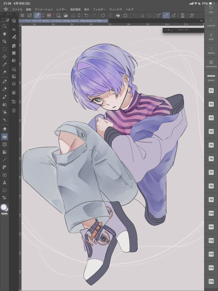 塗ってる途中で目指すところが分からなくなったので没です