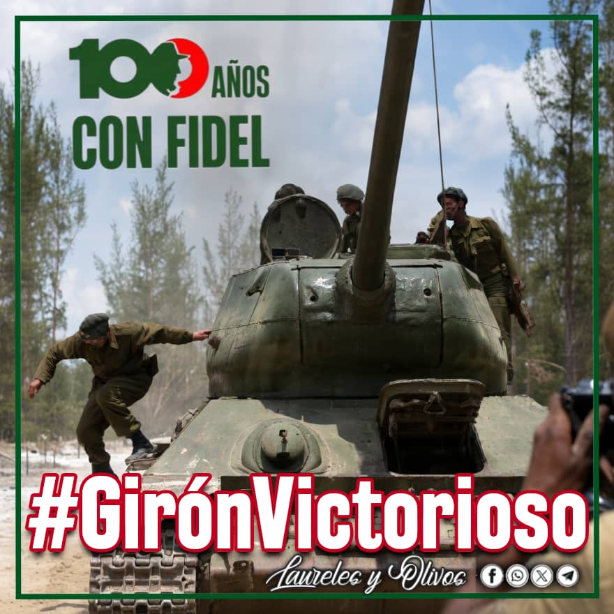"La importancia de Girón no está en la magnitud de la batalla, de los combatientes, de los hechos heroicos que allí tuvieron lugar; ¡la gran trascendencia histórica de Girón no es lo que ocurrió, sino lo que no ocurrió gracias a Girón!”  
#GirónEsHoy
#100AñosConFidel