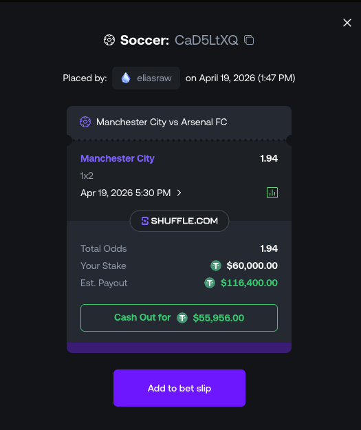 eliasraw7's tweet image. Will Arsenal fumble it? $60k on City. 

Giving away $16,400 to 20 people if City wins.

To enter: Comment your usdt erc20  + Like/RT/Follow. 

Also… which crypto casino actually has the best odds? Let’s compare 👇