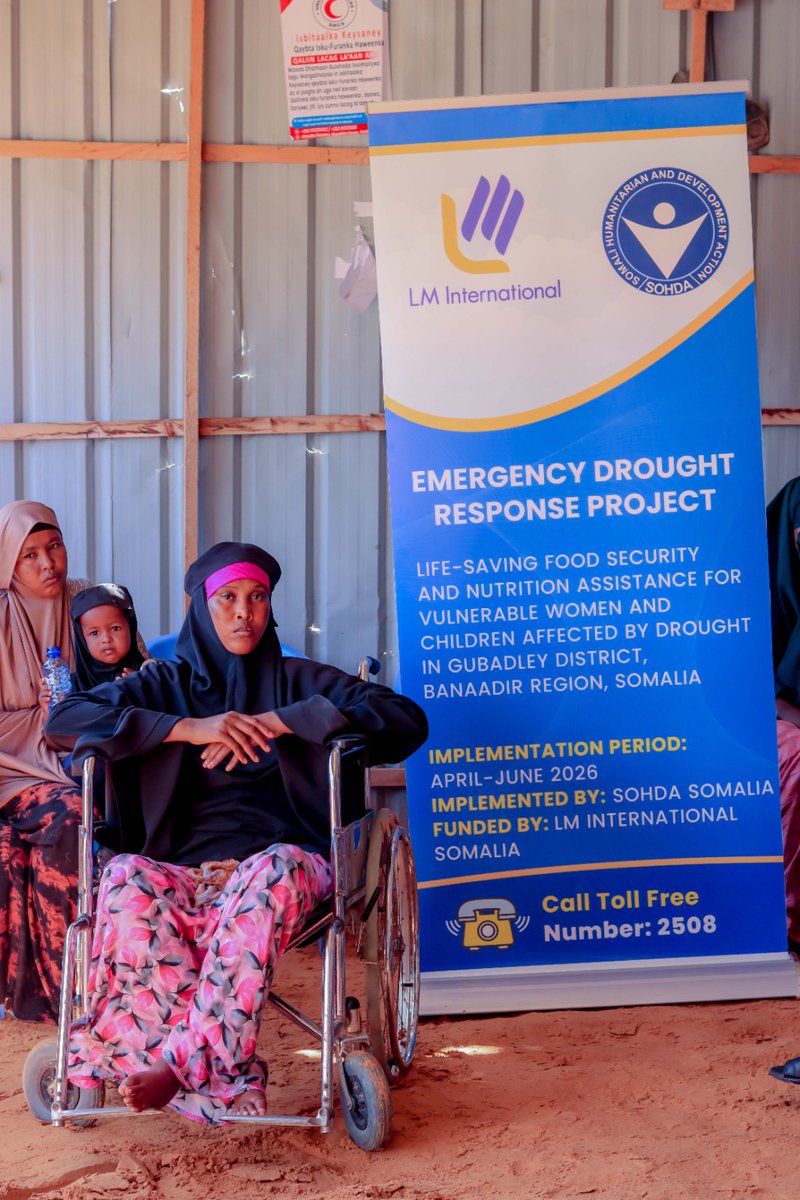 SohdaSomalia's tweet photo. @SohdaSomalia with @lminternationa1 Somalia, local authorities, and IDP committees, has begun selecting and registering beneficiaries for an emergency drought response in Gubadley District—prioritizing vulnerable women, children, and persons with disabilities.
#DroughtResponse https://t.co/H0QBTt0hmM