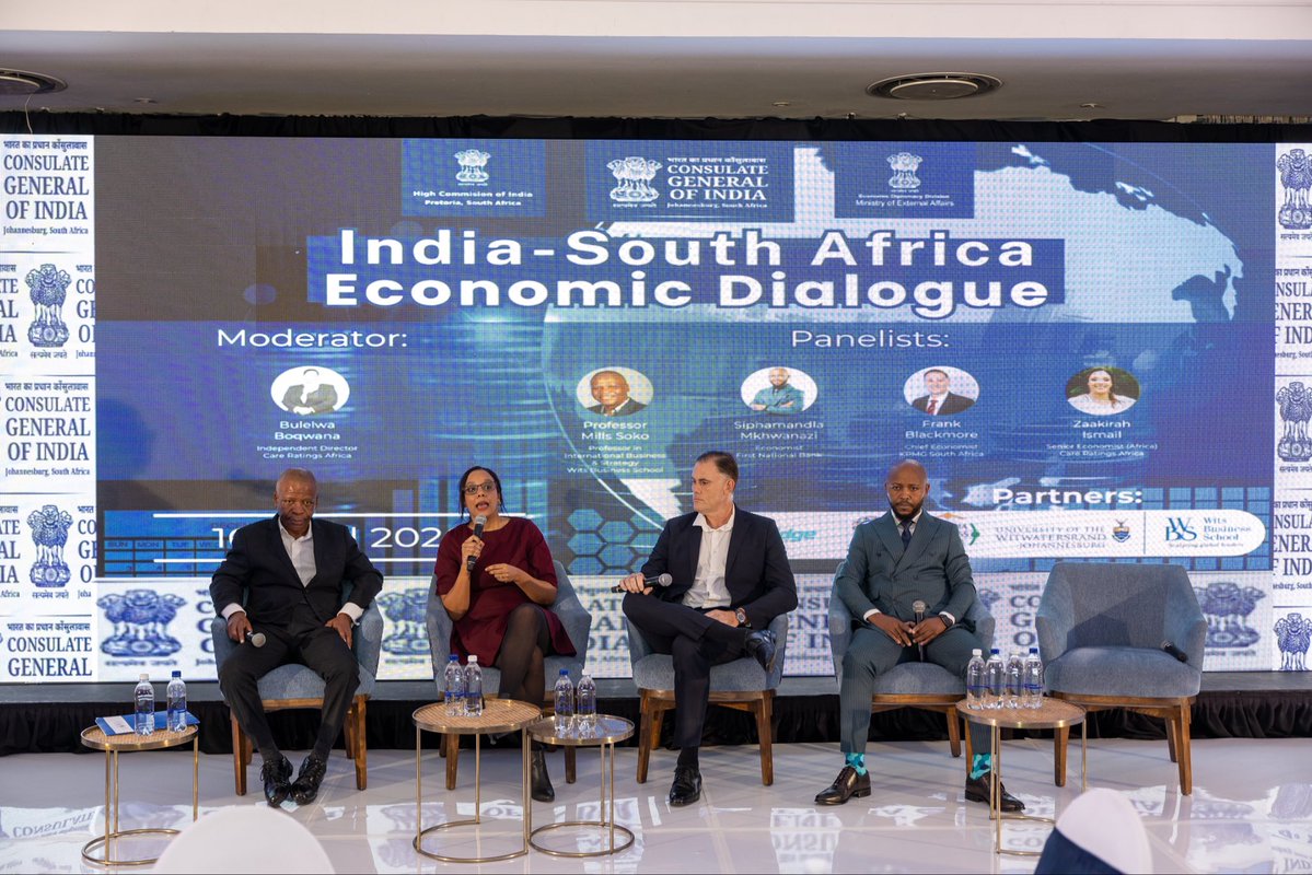 IBF_SA's tweet image. The India Business Forum South Africa, with the Consulate General of India in Johannesburg and Care Ratings South Africa (Pty) Ltd, hosted the India–South Africa Economic Dialogue.

Strong IBF member engagement during Q&amp;amp;A.

#IBF #IndiaSouthAfrica #EconomicDialogue