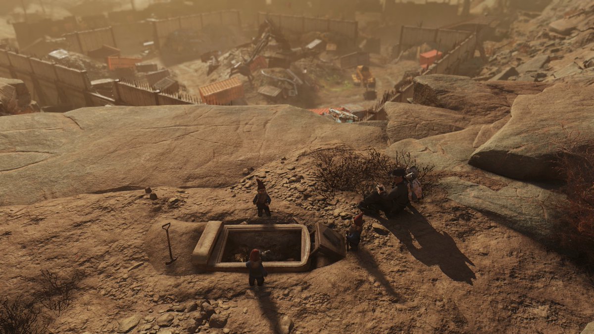 YamadaCh4's tweet image. オハイオのスクラップ置き場の上にノームシリーズがありました

#Fallout76 
#フォールアウト76