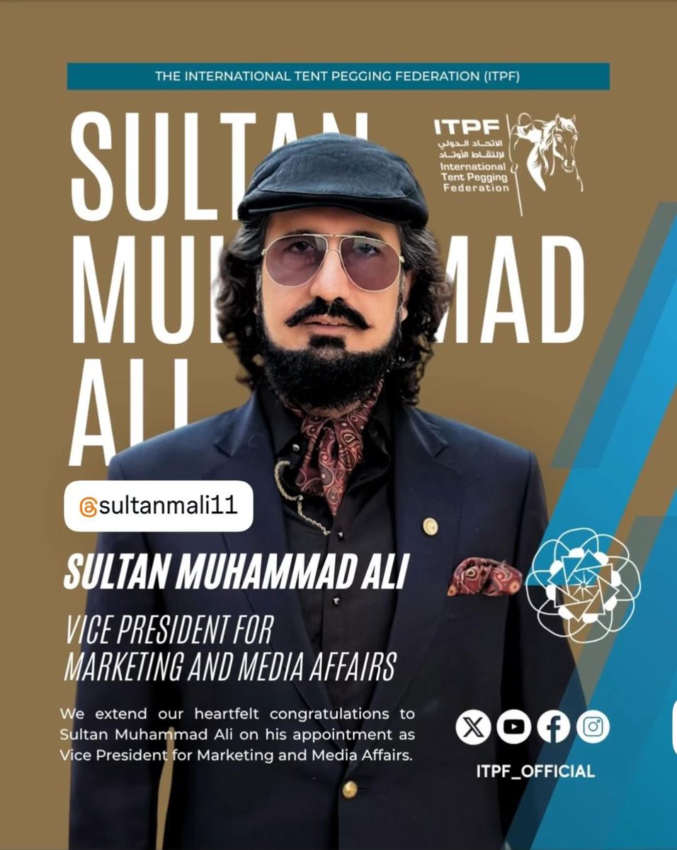 There are very few Pakistanis in leadership positions in regional and international organisations. Holding key positions in international organisations gives a leverage to the native country. 
#SultanVicePresidentITPF
#GreenFlagRisesAtITPF
#SultanRisesAgain