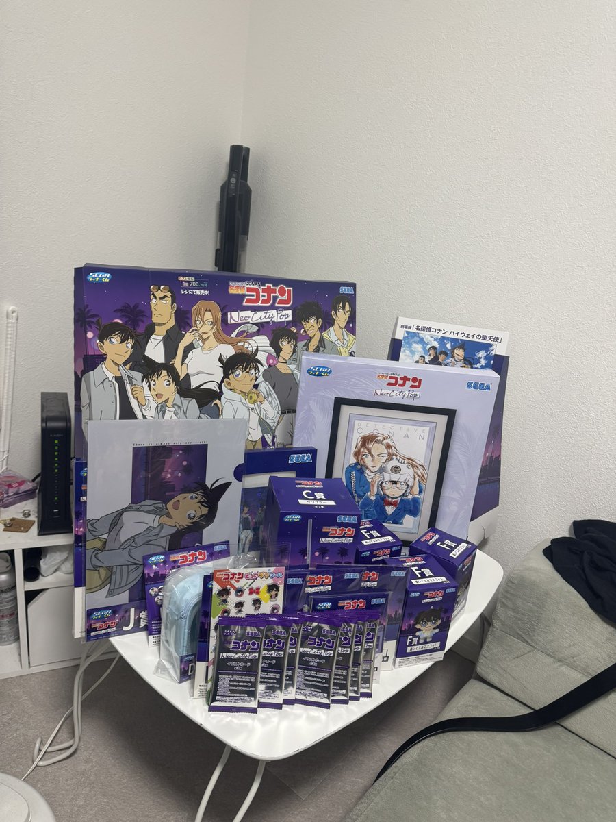 typn_ztmy's tweet image. 人生初コンビニくじ全買い‼️今年のコナン映画めっちゃ良かったし来年も楽しみ！ってかラストワンのイラスト良すぎるな。
#名探偵コナン
#SEGA