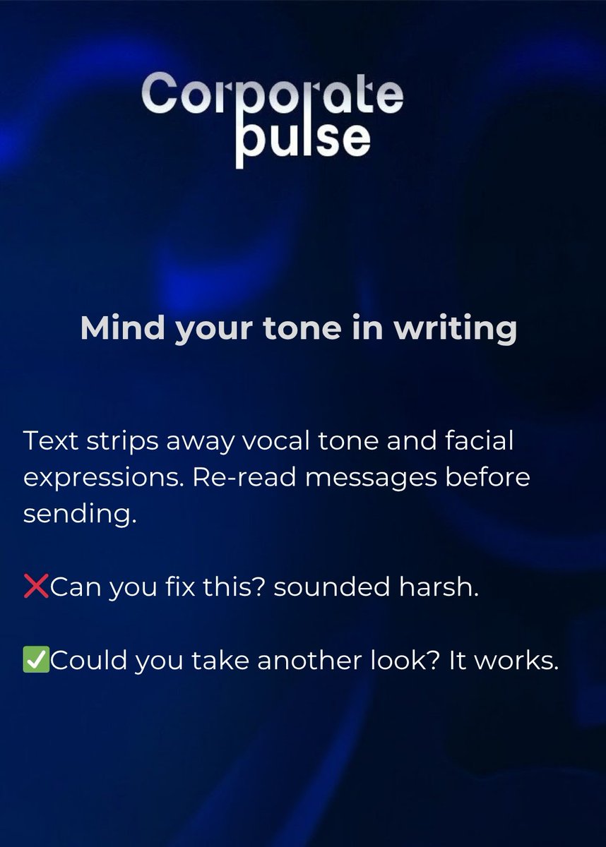 gaenr_global's tweet image. 📍In written communication, tone is everything  choose your words with intention.
#Readytochange #GrowTogether #freelancer #BangladeshFreelancer #corporatewellness